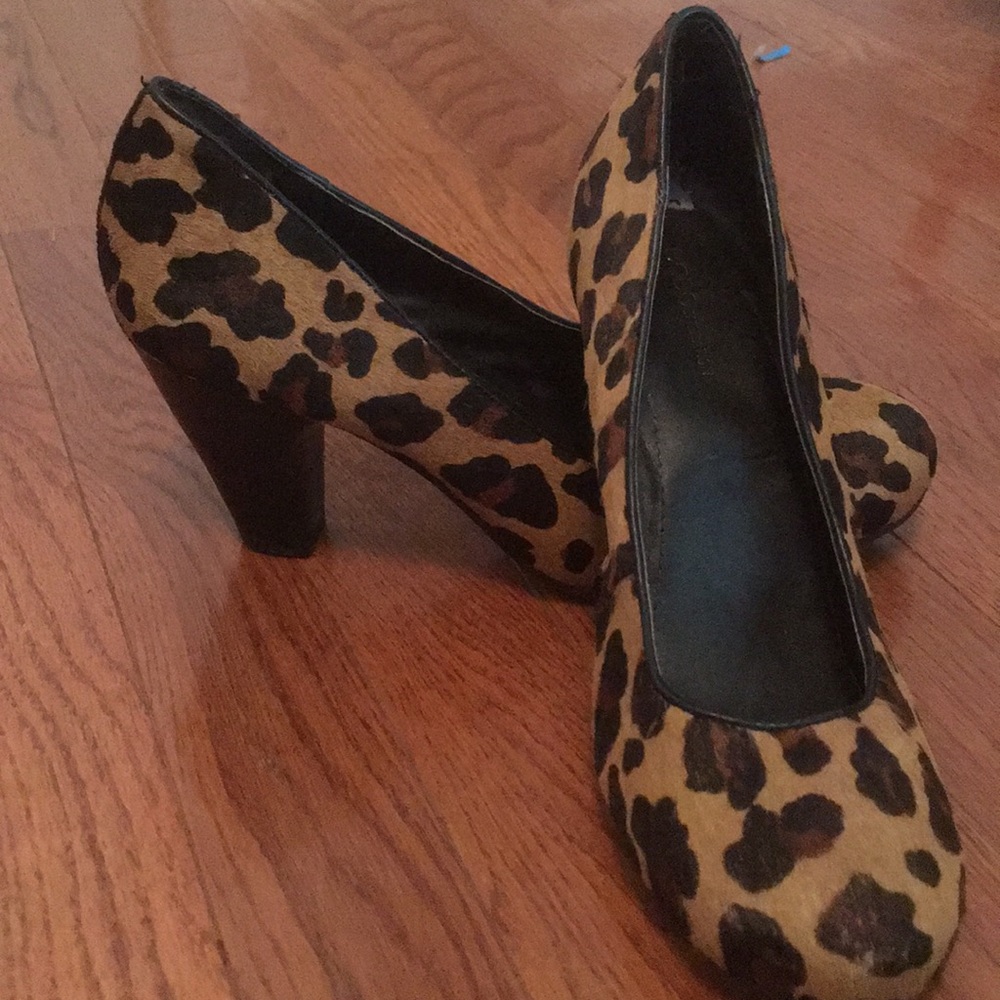 Leopard print heels